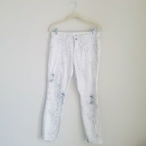 Calvin Klein ink splattered pants, NWOT